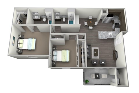 our apartments showcase a flexibility with regard to furniture and decor